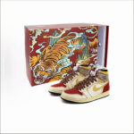 Air Jordan 1 中国風虎柄モデル、靴ひもの虎柄と「酸化加工で古びた風合い」が圧巻！