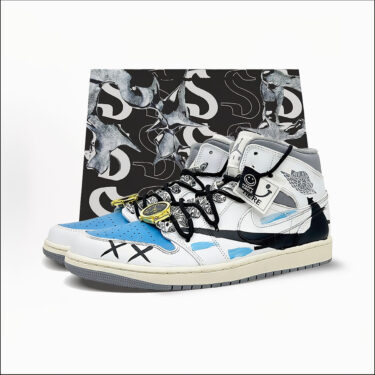 Air Jordan 1 ウエストコースト風カスタムモデル、カシューナッツの花を彷彿とさせる独特なデザインが話題！